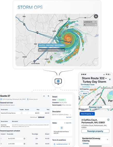 Snow removal software