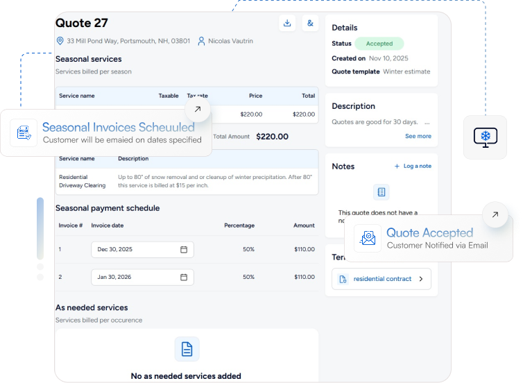 A image of Snow removal software.